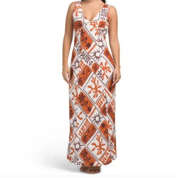 PAPERHEART Multi Sleeveless Floral Tropical Print Maxi Dress - Picture 1 of 2